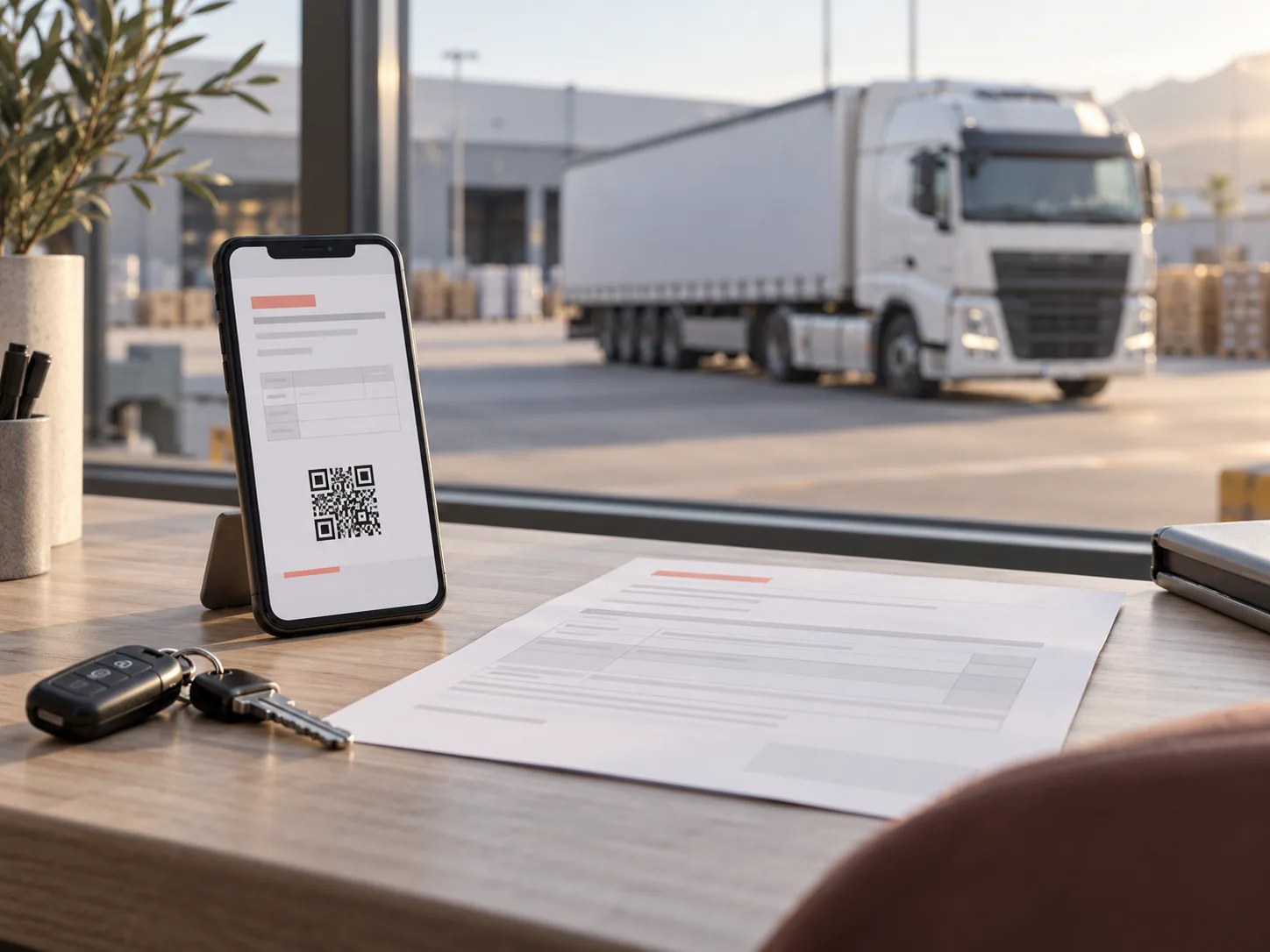 Documento digital con QR para transporte de mercancías