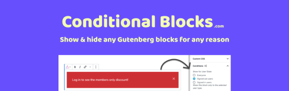 Conditional Blocks – Control any Gutenberg Block