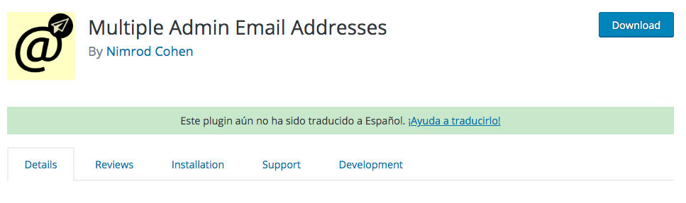 Multiple Admin Email Addresses